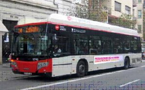 Bus en Espagne avec publicité Dieu existe-t-il ?