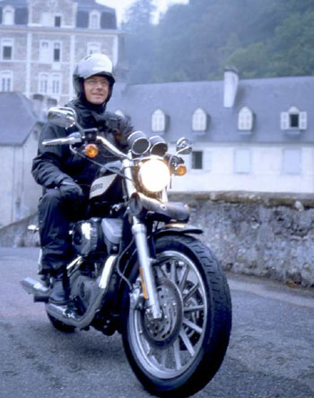 Jean-Michel sur sa moto