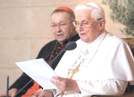 Discours de Benoît XVI au Collège des Bernardins