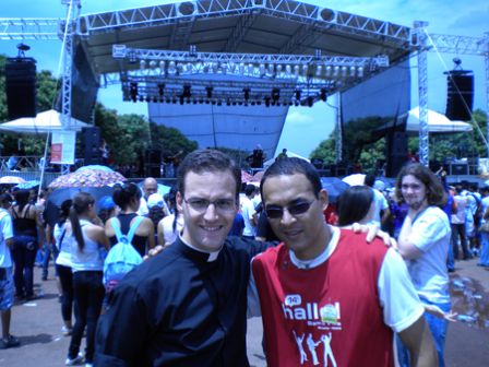 Photo avec un séminariste brésilien